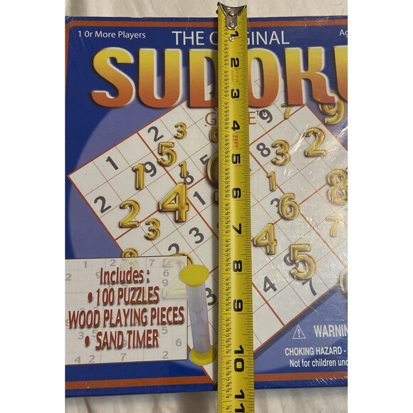 The Original Sudoku Board Game (Cardinal, 2005) New Sealed Box Wooden Pieces - Picture 7 of 9